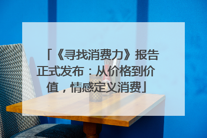 《寻找消费力》报告正式发布：从价格到价值，情感定义消费
