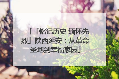 「铭记历史 缅怀先烈」陕西延安：从革命圣地到幸福家园