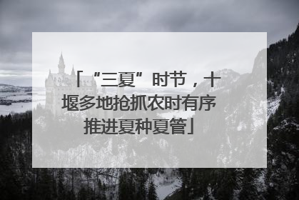 “三夏”时节，十堰多地抢抓农时有序推进夏种夏管