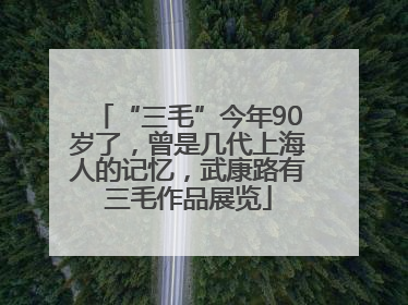 “三毛”今年90岁了，曾是几代上海人的记忆，武康路有三毛作品展览