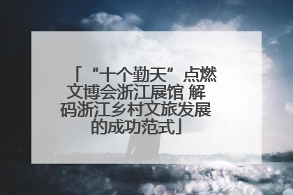 “十个勤天”点燃文博会浙江展馆 解码浙江乡村文旅发展的成功范式