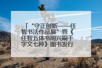 “守正创新——任智书法作品展”暨《任智五体书周兴嗣千字文七种》图书发行仪式在京举