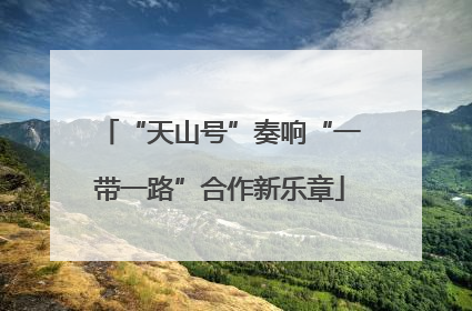 “天山号”奏响“一带一路”合作新乐章