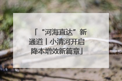“河海直达”新通道丨小清河开启降本增效新篇章