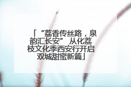“荔香传丝路，泉韵汇长安” 从化荔枝文化季西安行开启双城甜蜜新篇