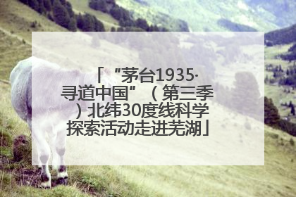 “茅台1935·寻道中国”（第三季）北纬30度线科学探索活动走进芜湖
