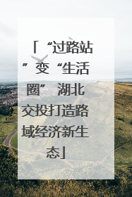 “过路站”变“生活圈” 湖北交投打造路域经济新生态