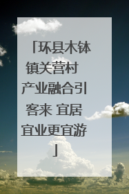 环县木钵镇关营村 产业融合引客来 宜居宜业更宜游