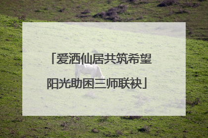 爱洒仙居共筑希望 阳光助困三师联袂