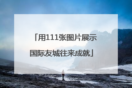 用111张图片展示国际友城往来成就