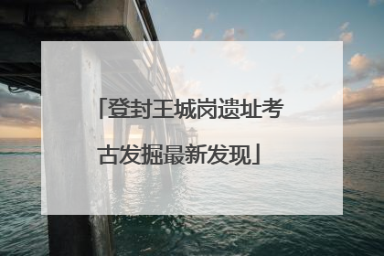 登封王城岗遗址考古发掘最新发现