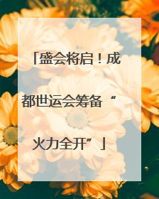 盛会将启！成都世运会筹备“火力全开”