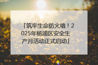 筑牢生命防火墙！2025年杨浦区安全生产月活动正式启动