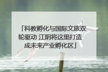 科教孵化与国际文旅双轮驱动 江阴将这里打造成未来产业孵化区