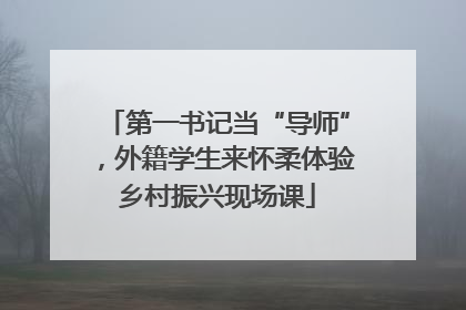 第一书记当“导师”，外籍学生来怀柔体验乡村振兴现场课