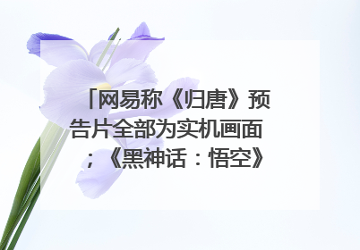 网易称《归唐》预告片全部为实机画面；《黑神话：悟空》公布Xbox版预购视频｜游戏早参