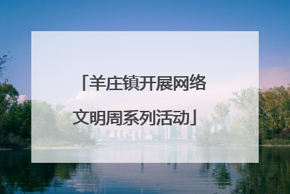 羊庄镇开展网络文明周系列活动