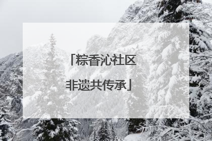 粽香沁社区 非遗共传承