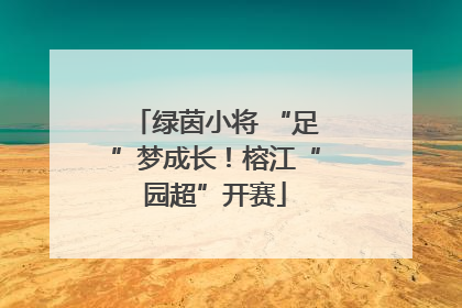 绿茵小将 “足”梦成长！榕江“园超”开赛