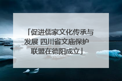 促进儒家文化传承与发展 四川省文庙保护联盟在德阳成立