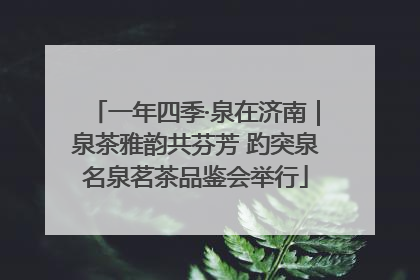 一年四季·泉在济南｜泉茶雅韵共芬芳 趵突泉名泉茗茶品鉴会举行