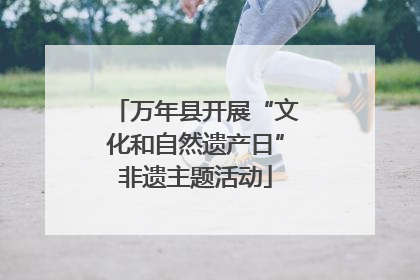 万年县开展“文化和自然遗产日”非遗主题活动