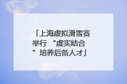 上海虚拟滑雪赛举行 “虚实结合”培养后备人才