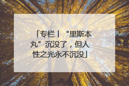 专栏丨“里斯本丸”沉没了，但人性之光永不沉没