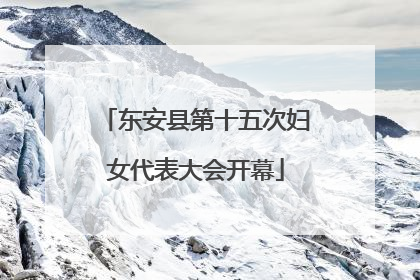 东安县第十五次妇女代表大会开幕