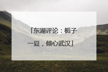 东湖评论：栀子一夏，倾心武汉