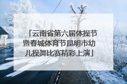 云南省第六届体操节暨春城体育节昆明市幼儿操舞比赛精彩上演