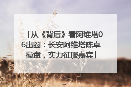 从《背后》看阿维塔06出圈：长安阿维塔陈卓操盘，实力征服嘉宾
