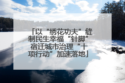 以“绣花功夫”缝制民生幸福“针脚” 宿迁城市治理“十项行动”加速落地