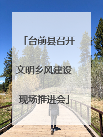 台前县召开文明乡风建设现场推进会