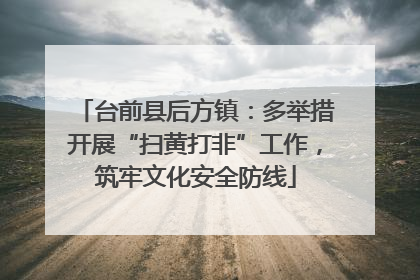 台前县后方镇：多举措开展“扫黄打非”工作，筑牢文化安全防线