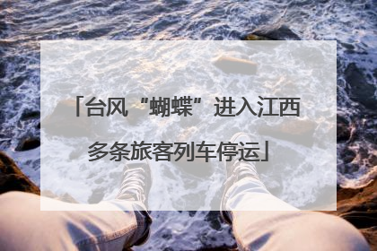 台风“蝴蝶”进入江西 多条旅客列车停运