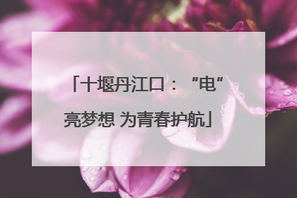 十堰丹江口：“电”亮梦想 为青春护航