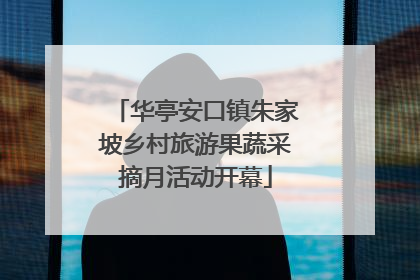 华亭安口镇朱家坡乡村旅游果蔬采摘月活动开幕