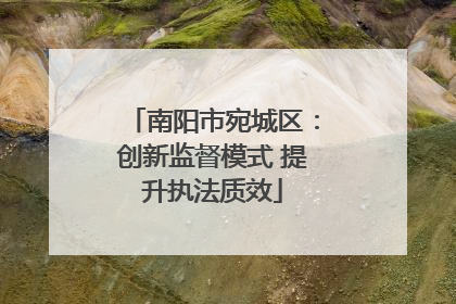 南阳市宛城区：创新监督模式 提升执法质效