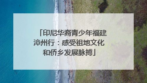 印尼华裔青少年福建漳州行：感受祖地文化和侨乡发展脉搏