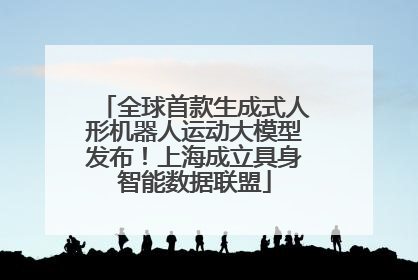 全球首款生成式人形机器人运动大模型发布！上海成立具身智能数据联盟