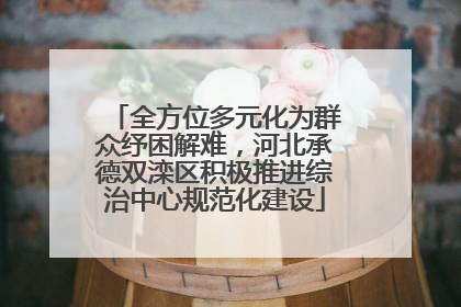 全方位多元化为群众纾困解难，河北承德双滦区积极推进综治中心规范化建设