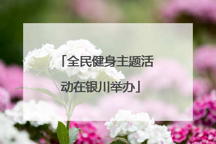 全民健身主题活动在银川举办