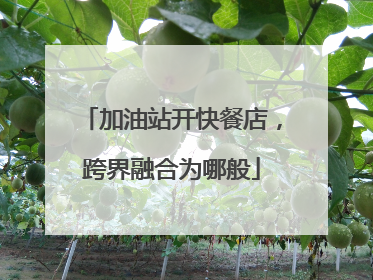 加油站开快餐店，跨界融合为哪般