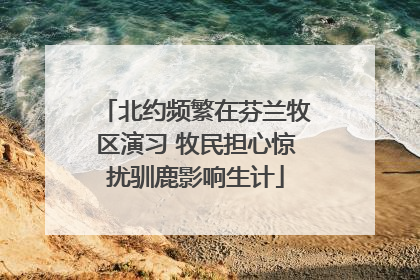 北约频繁在芬兰牧区演习 牧民担心惊扰驯鹿影响生计