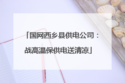 国网西乡县供电公司：战高温保供电送清凉