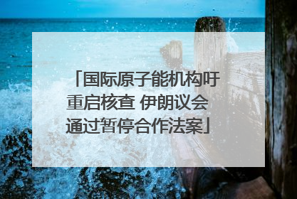 国际原子能机构吁重启核查 伊朗议会通过暂停合作法案