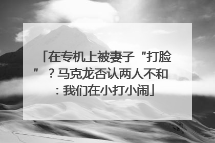 在专机上被妻子“打脸”？马克龙否认两人不和：我们在小打小闹