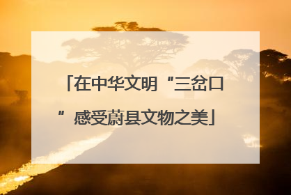 在中华文明“三岔口”感受蔚县文物之美