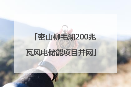 密山柳毛湖200兆瓦风电储能项目并网